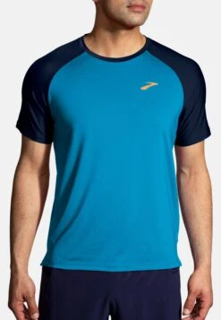 BROOKS Atmosphere Short Sleeve 2.0 - T-Shirt Basic - Spring Break Navy