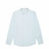 Poplin Striped Button Down Collar - Overhemd - Light Pastel Blue -BrooksRunner 08e8e10a61504a7dbec9270c506f9b00