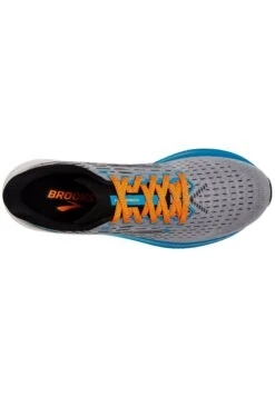 BROOKS Hyperion - Hardloopschoenen Neutraal - Grey Atomic Blue Scarlet -BrooksRunner 0a23a2806b7e4c3a962f31baabb087b6