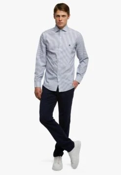 Non-Iron Spread Collar - Overhemd - Blue