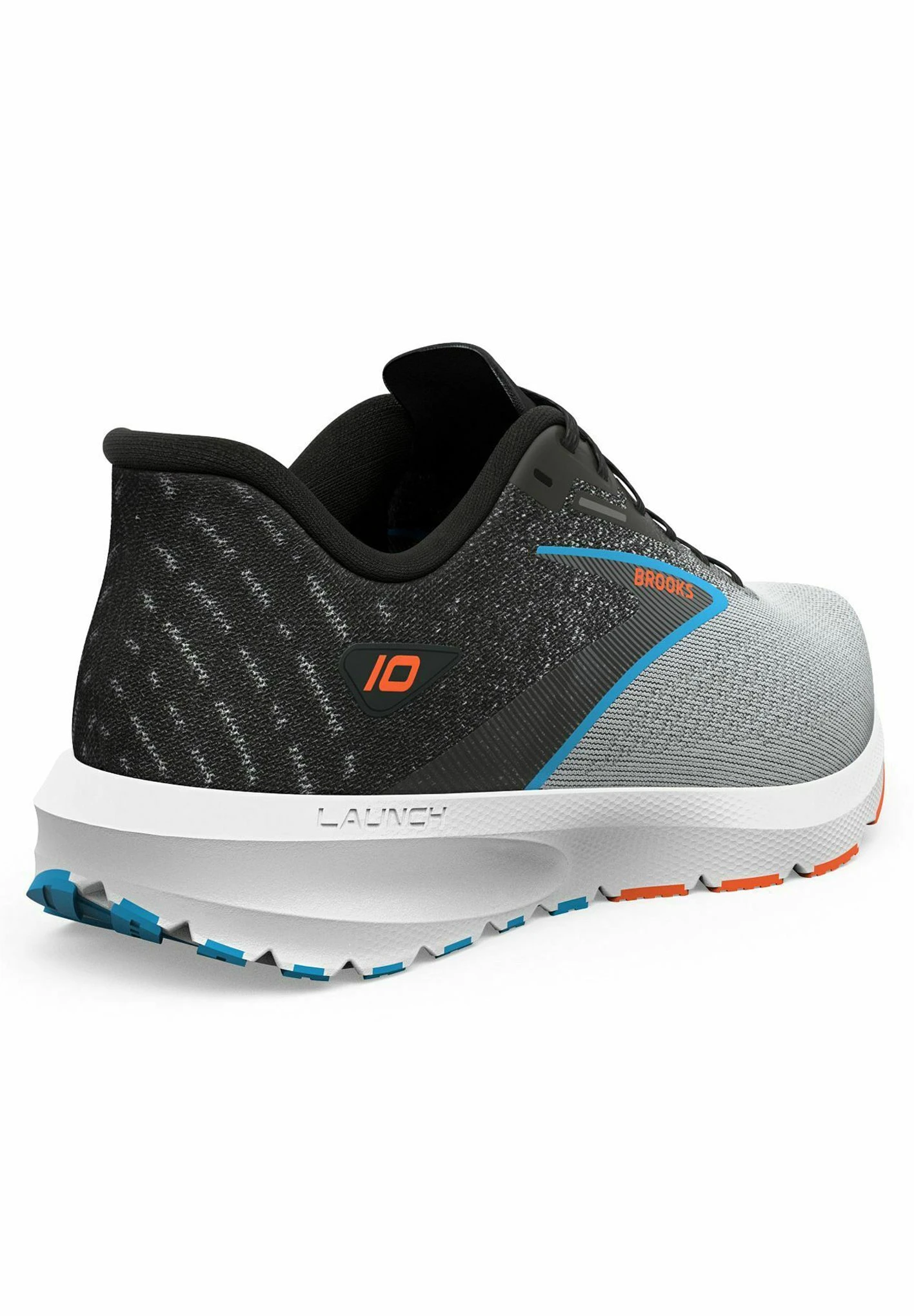 BROOKS Launch 10 - Hardloopschoenen Neutraal - Black/Grey/Orange Clown Fish 6 BROOKS Launch 10 - Hardloopschoenen Neutraal - Black/Grey/Orange Clown Fish - Afbeelding 4