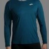 BROOKS Atmosphere Long Sleeve - Longsleeve - Indigo Rush -BrooksRunner 114dc8365b5a41c8a75ebcdb4c87e5ca
