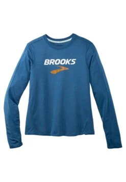 Distance Graphic Long Sleeve - Longsleeve - Heather Blue Ash Brooks Logo 7 Distance Graphic Long Sleeve - Longsleeve - Heather Blue Ash Brooks Logo -BrooksRunner 11e800844d374bc09e3490ad0833db48