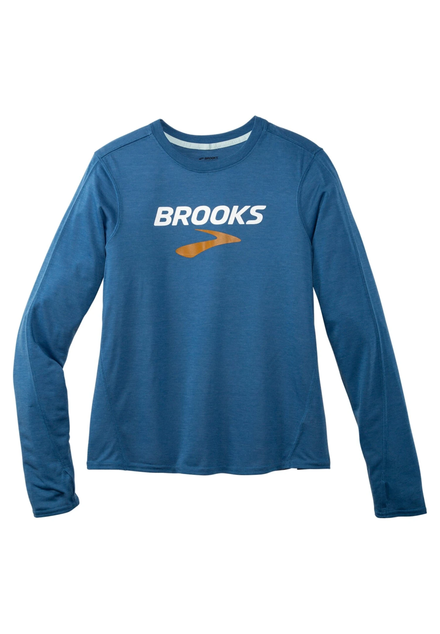 Distance Graphic Long Sleeve - Longsleeve - Heather Blue Ash Brooks Logo 5 Distance Graphic Long Sleeve - Longsleeve - Heather Blue Ash Brooks Logo - Afbeelding 3