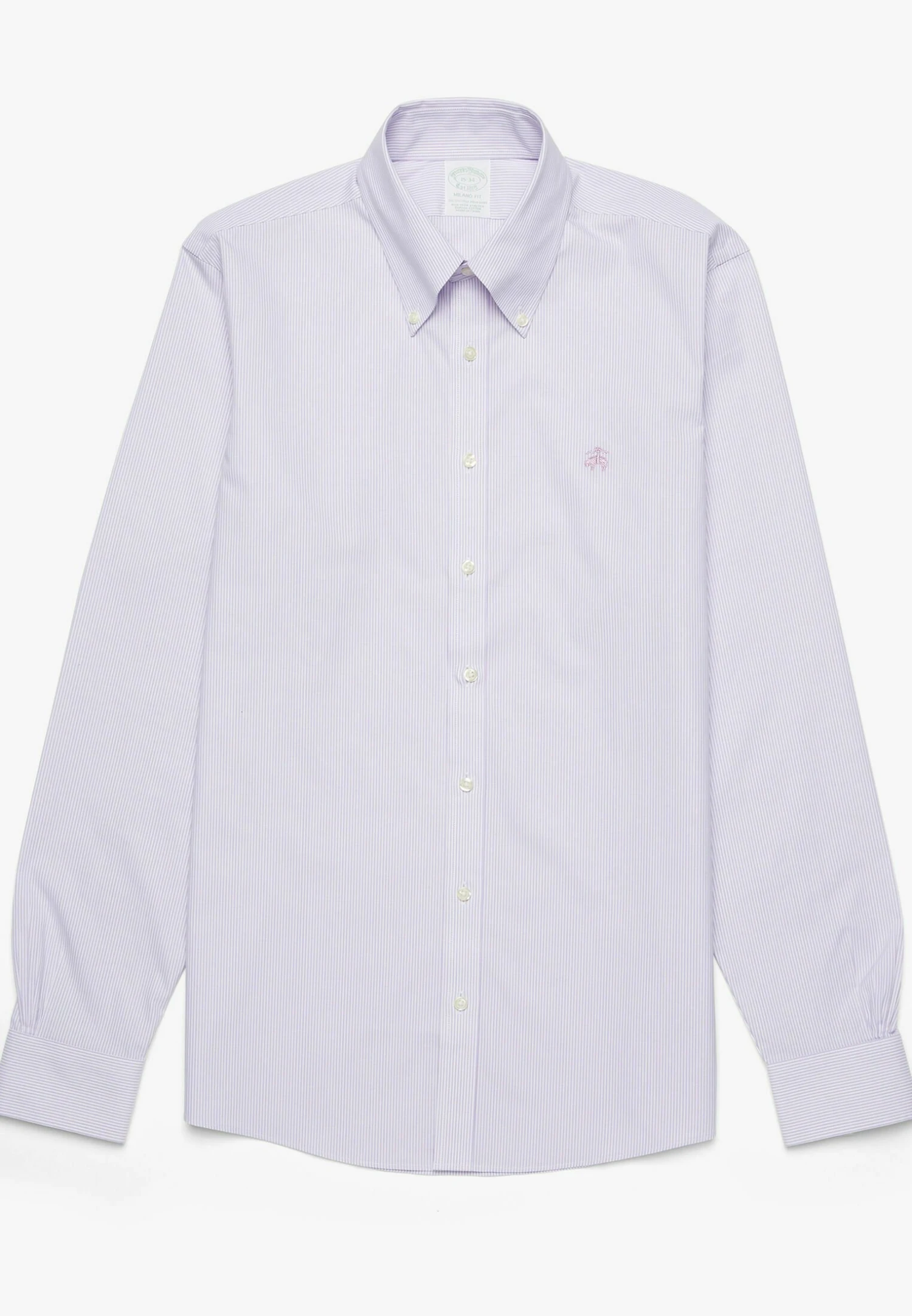 Non-Iron Button Down- Overhemd - Light Pastel Purple 5 Non-Iron Button Down- Overhemd - Light Pastel Purple - Afbeelding 3
