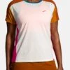 BROOKS Sprint Free Short Sleeve 2.0 - T-Shirt Basic - Lightest Sky Ochre Fuchsia -BrooksRunner 182bd0fef0dc472781766b8ee1d70023