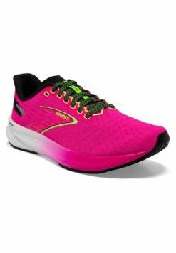 BROOKS Hyperion - Hardloopschoenen Neutraal - Pink Glo Green Black -BrooksRunner 18e78f5447c845cfa07ec6d6b7d7107e