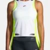 BROOKS Run Visible Back-To-Front Tank - Sport T-Shirt - White Nightlife -BrooksRunner 1a4efe99c1b64b188f9a8b3ac3c5b1bc