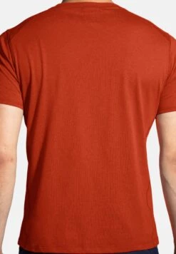 Distance Short Sleeve 2.0 - T-Shirt Print - Htr Red Clay Brooks Logo -BrooksRunner 1d98813db9d1491f852805e9ede1c816