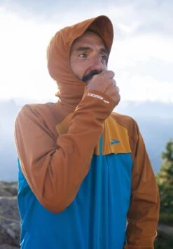 BROOKS High Point Waterproof Jacket - Regenjas - Pacific Hazelwood Ochre -BrooksRunner 203e2986281742ba80edea8d78dc357a