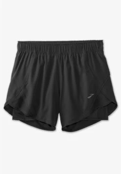 BROOKS Chaser 5" 2-In-1 Short - Korte Broeken - Black -BrooksRunner 20728a1e51854bf7ad6ba51aa4478962