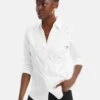 Non-Iron Stretch- Overhemdblouse - White