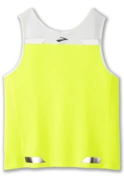 BROOKS Run Visible Back-To-Front Tank - Sport T-Shirt - White Nightlife -BrooksRunner 21605c6300d4477e88c5769fc5c28a57