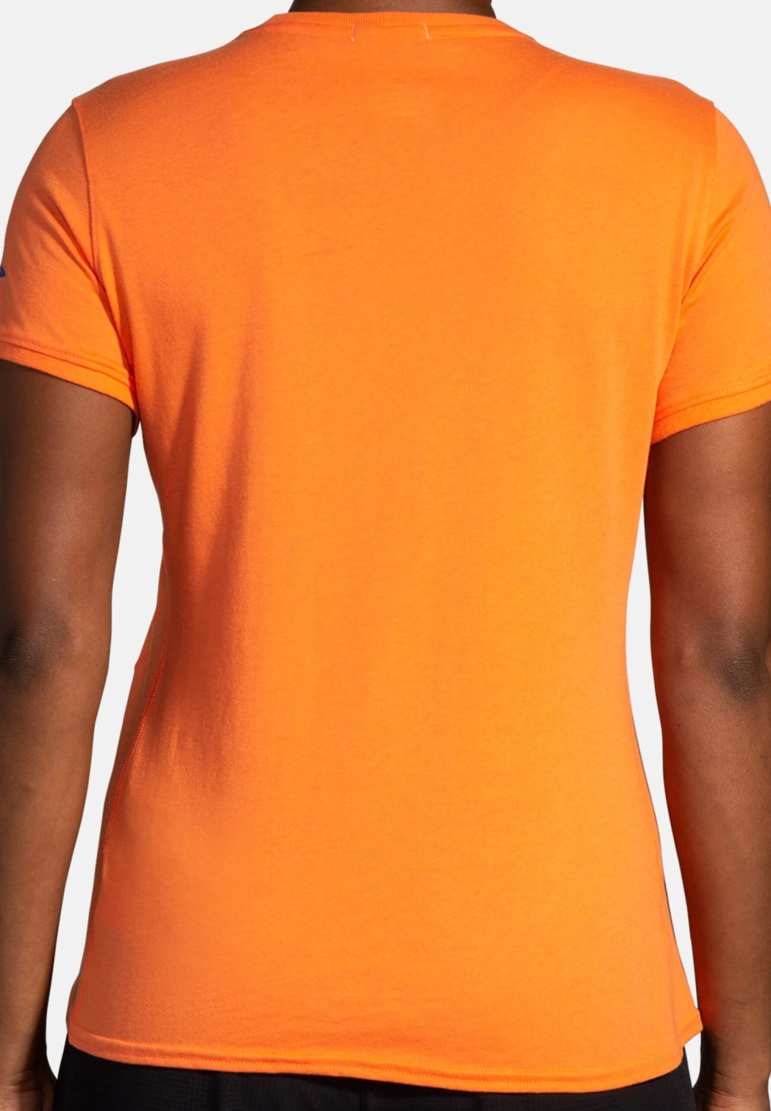 BROOKS Distance Short Sleeve- T-Shirt Print - Htr Bright Orange Eclipse 4 BROOKS Distance Short Sleeve- T-Shirt Print - Htr Bright Orange Eclipse - Afbeelding 2