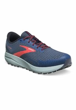 BROOKS Divide 4 - Trail Hardloopschoenen - Navy Bittersweet Peacoat -BrooksRunner 233b726e899f4447bcd3687fafd190ef