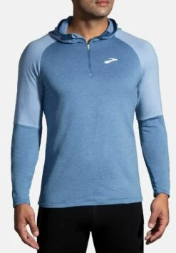 BROOKS Thermal Hoodie 2.0 - Longsleeve - Heather Dusk Dawn