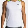 BROOKS Run Visible Tank - Top - White Asphalt Nightlife -BrooksRunner 25ccdc919d4948329b292069431f5517