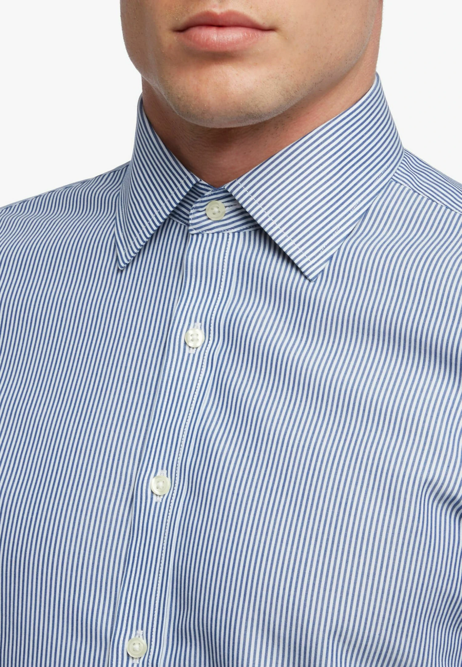 Milano Non Iron Ainsley Collar - Zakelijk Overhemd - Blue 5 Milano Non Iron Ainsley Collar - Zakelijk Overhemd - Blue - Afbeelding 3