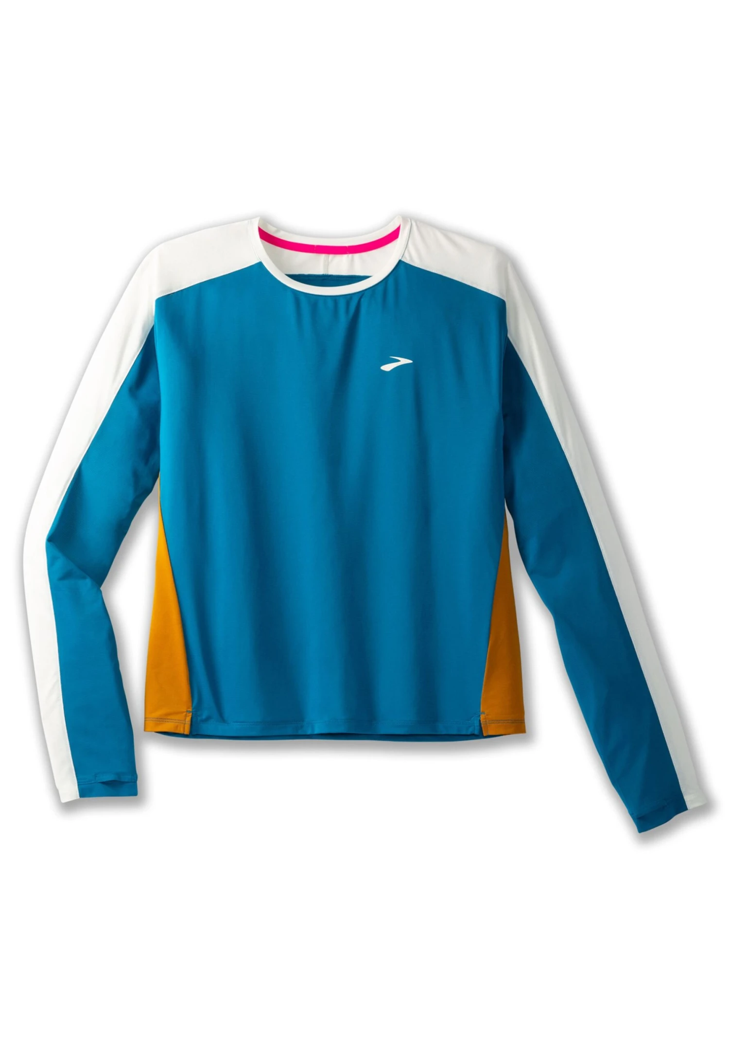 BROOKS Sprint Free Long Sleeve 2.0 - Longsleeve - Pacific Lightest Sky/Ochre 5 BROOKS Sprint Free Long Sleeve 2.0 - Longsleeve - Pacific Lightest Sky/Ochre - Afbeelding 3