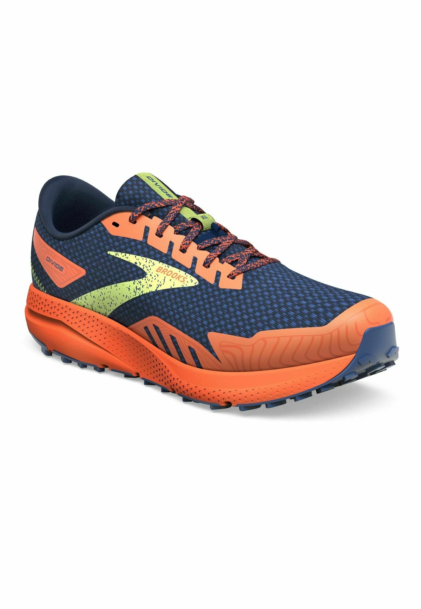 BROOKS Divide 4 - Trail Hardloopschoenen - Navy Firecracker Sharp Green 4 BROOKS Divide 4 - Trail Hardloopschoenen - Navy Firecracker Sharp Green - Afbeelding 2
