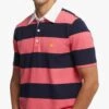 Rugby Stripe Stretch - Poloshirt - Dark Pink Navy Stripes -BrooksRunner 3204b28a6c6f4ab2b08487ac44cbac89