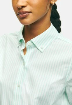 Classic-Fit Stretch SupimaBengal Stripe - Overhemdblouse - Turquoise Aqua -BrooksRunner 374c6fd9e20f4c4a9f453c10b477dfe5