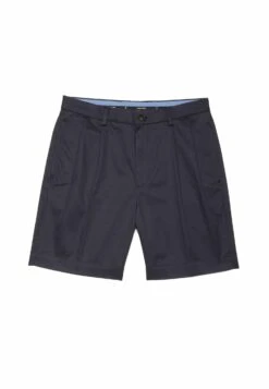 Stretch Pleat Front - Shorts - Navy