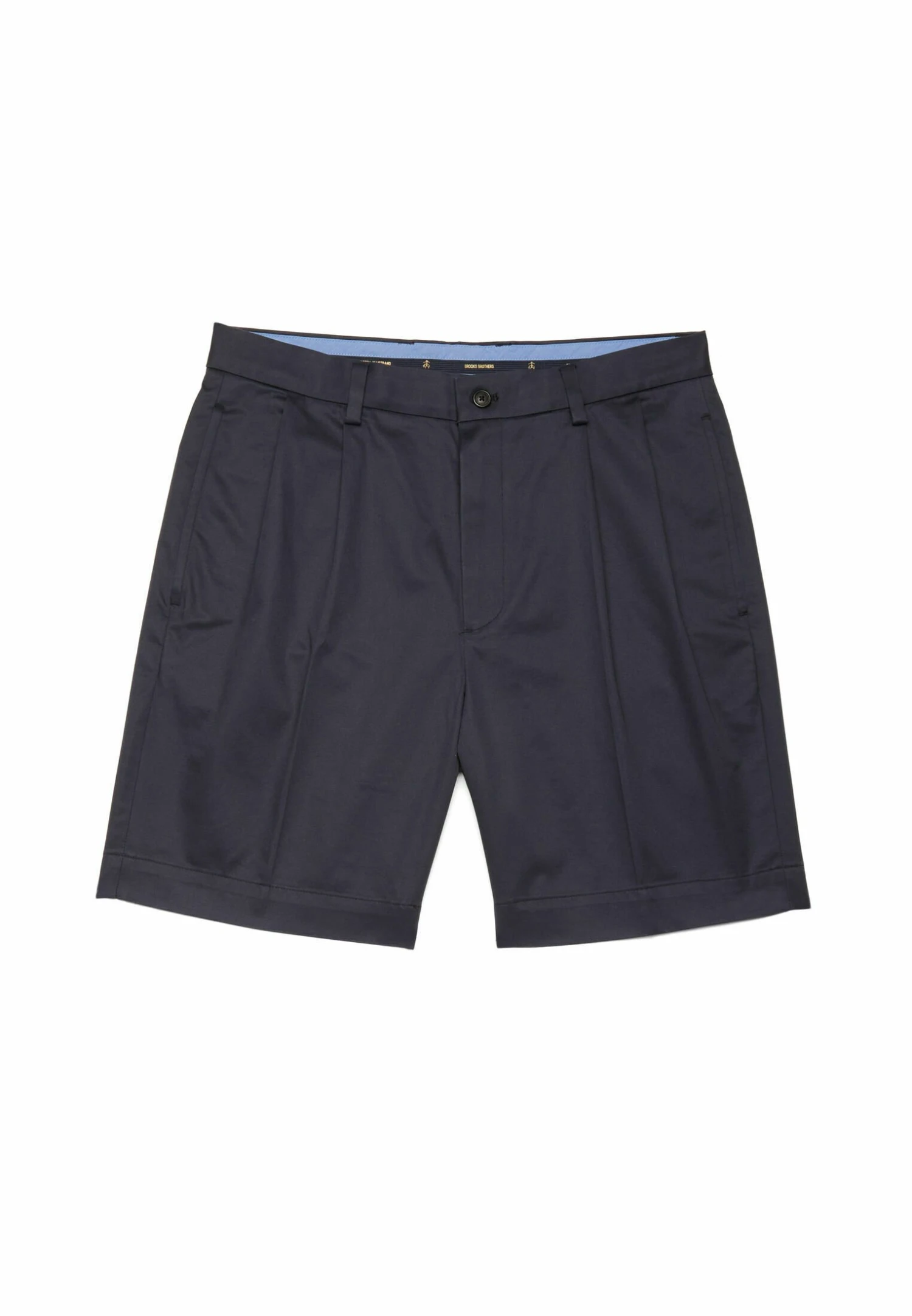 Stretch Pleat Front - Shorts - Navy 3 Stretch Pleat Front - Shorts - Navy