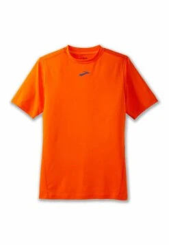 BROOKS High Point Short Sleeve - T-Shirt Basic - Bright Orange -BrooksRunner 3c71f3c0cf264c1cb878419285a4f6e4