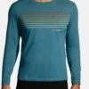 BROOKS Distance Long Sleeve 2.0 - Longsleeve - Htr Slate Blue Gradient Stripe -BrooksRunner 3e72d43f6c9b411e964a5f0f14d98be6