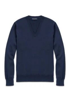 Supima V-Neck - Trui - Navy