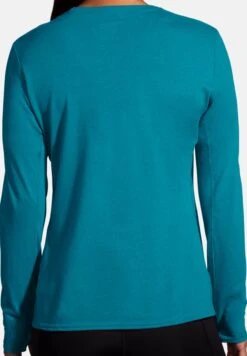 BROOKS Distance 2.0 - Longsleeve - Htr Lagoon Gradient Stripe -BrooksRunner 3ee23fb4f66f40dabac6c86b76ff0729