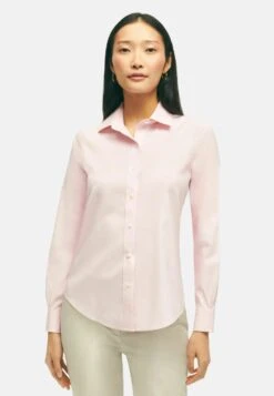 Classic Fit Non Iron Stretch Supima- Overhemdblouse - Medium Pink