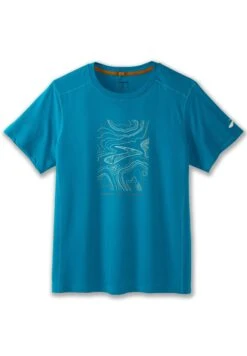 BROOKS Distance Short Sleeve 2.0 - T-Shirt Print - Pacific Br Trail Run -BrooksRunner 3f7d8b02d35f416c8496ede5d3ec1027
