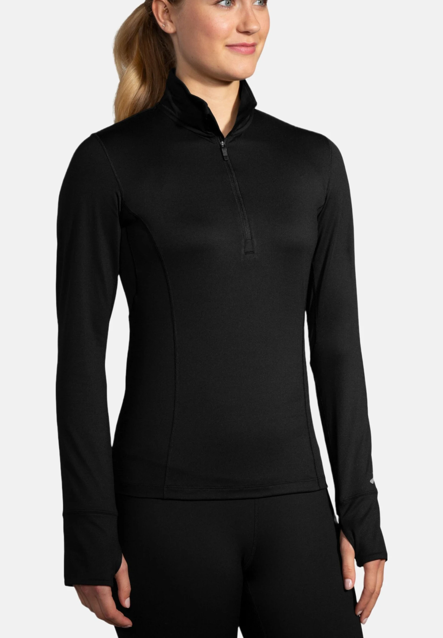 BROOKS Dash 1/2 Zip - Longsleeve - Black 3 BROOKS Dash 1/2 Zip - Longsleeve - Black