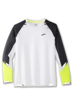 BROOKS Run Visible Long Sleeve - Longsleeve - White Asphalt Nightlife -BrooksRunner 47436ced977249dda82ac2a664151866