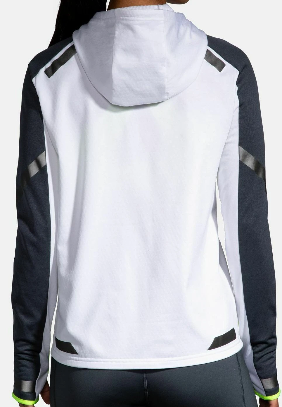 BROOKS Run Visible Thermal Hoodie - Hoodie - White Asphalt Nightlife 4 BROOKS Run Visible Thermal Hoodie - Hoodie - White Asphalt Nightlife - Afbeelding 2