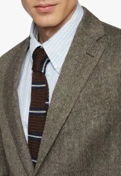 Striped - Stropdas - Brown Fantasy