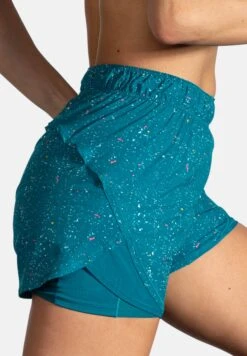 BROOKS Chaser 5" 2-In-1 Short - Korte Broeken - Lagoon Speckle Print Lagoon -BrooksRunner 5647e4380f324f939a6cfe759f9df1c2