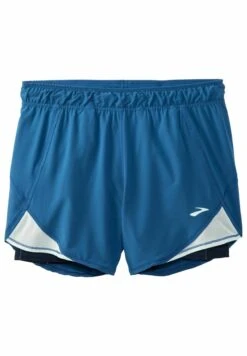 BROOKS Chaser 5" 2-In-1 Short - Korte Broeken - Blue Ash Ice Blue Navy -BrooksRunner 59aebd558958462e8fe94ffdbea8a16b