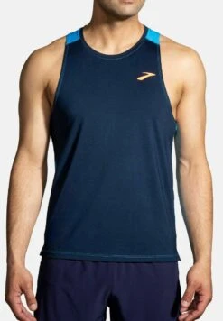 BROOKS Atmosphere Singlet 2.0 - Top - Navy Spring Break