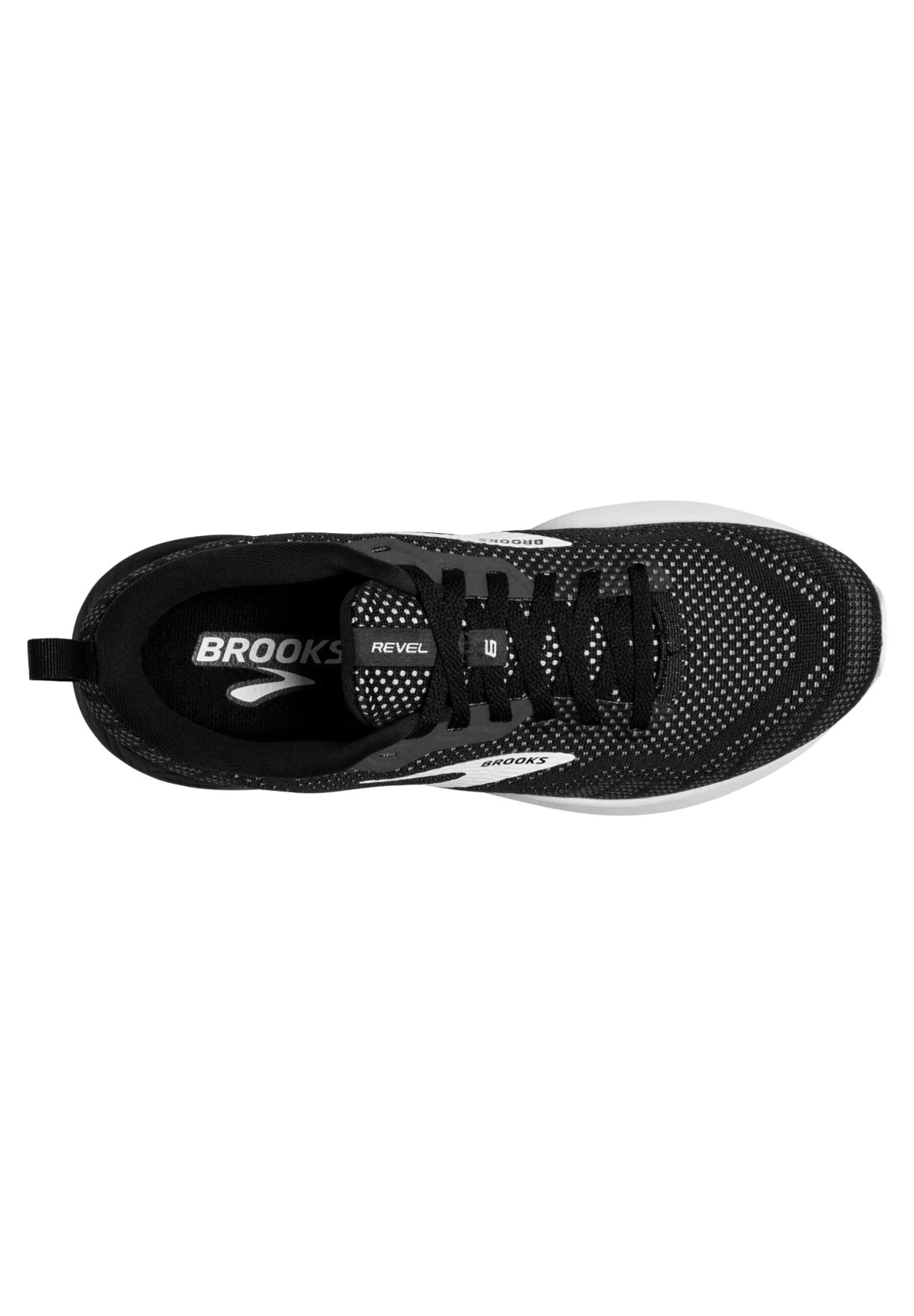 BROOKS Revel 6 - Hardloopschoenen Neutraal - Black Blackened Pearl White 5 BROOKS Revel 6 - Hardloopschoenen Neutraal - Black Blackened Pearl White - Afbeelding 3