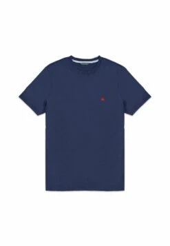 Washed SupimaLogo Crewneck - T-Shirt Basic - Navy