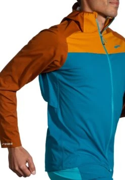 BROOKS High Point Waterproof Jacket - Regenjas - Pacific Hazelwood Ochre -BrooksRunner 67b26f2bb2ca45c2916bece15943f37f