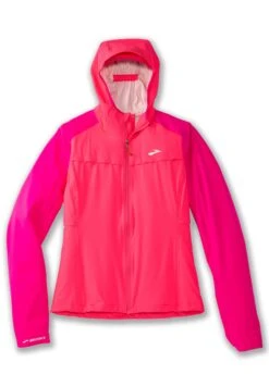 BROOKS High Point Waterproof Jacket - Regenjas - Hyper Pink Fuchsia -BrooksRunner 691849e8f52740e6bf0c1efa2c46743d