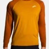 BROOKS Atmosphere Long Sleeve 2.0 - Longsleeve - Ochre Hazelwood -BrooksRunner 6d92488d2e2845fba23912657e9454f7