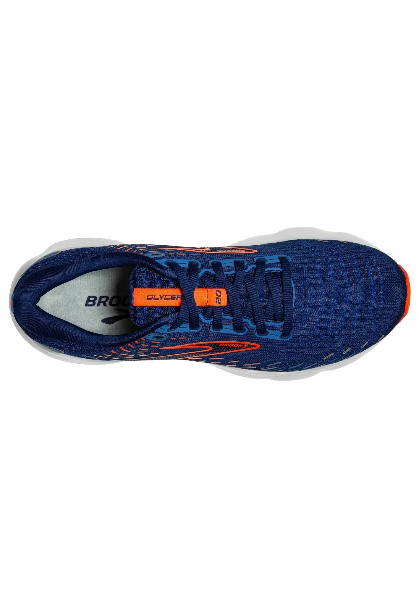 BROOKS Glycerin 20 - Hardloopschoenen Neutraal - Blue Depths Palace Blue Orange 6 BROOKS Glycerin 20 - Hardloopschoenen Neutraal - Blue Depths Palace Blue Orange - Afbeelding 4