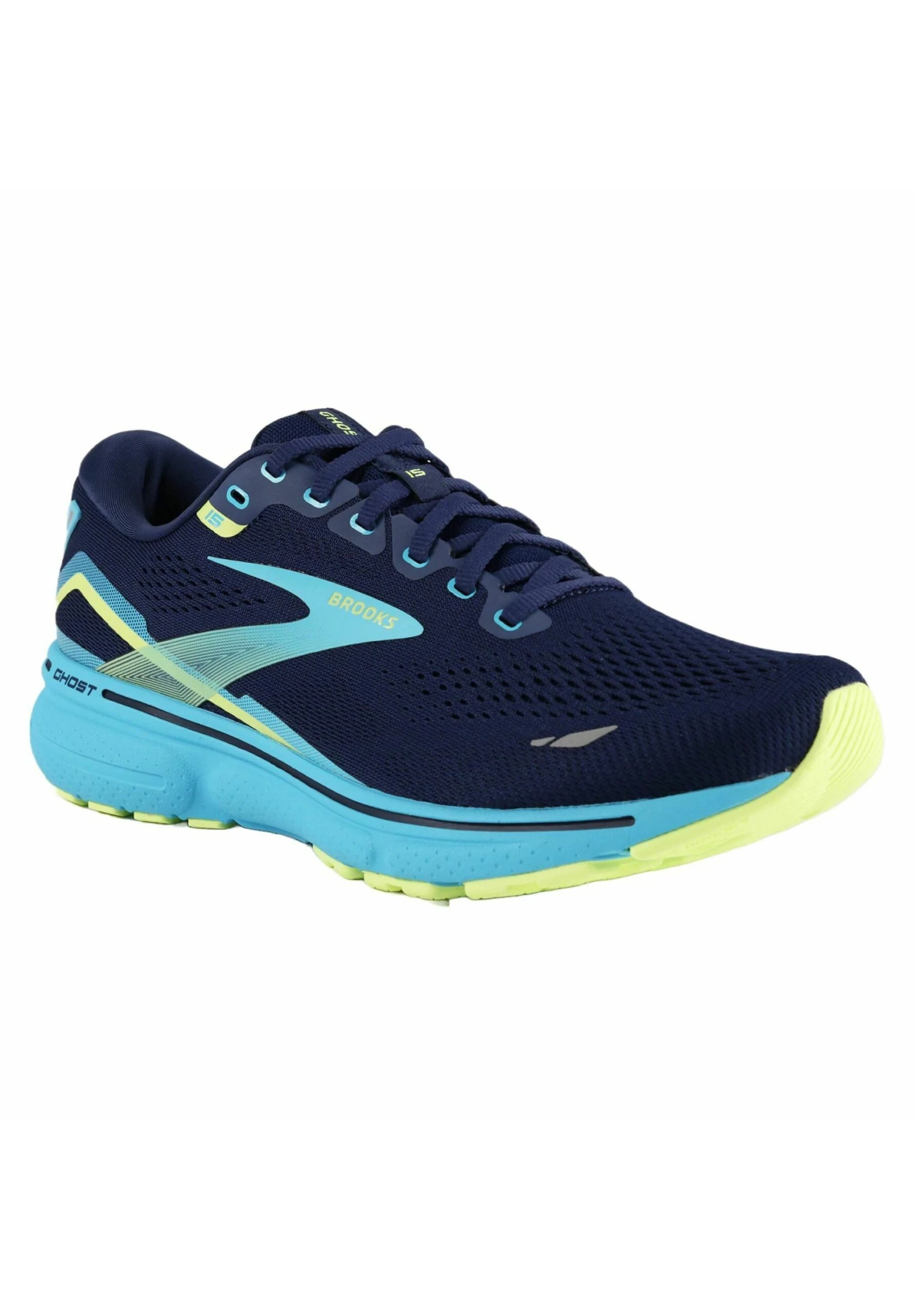 BROOKS Ghost 15 - Hardloopschoenen Neutraal - Navy Blue Green 4 BROOKS Ghost 15 - Hardloopschoenen Neutraal - Navy Blue Green - Afbeelding 2