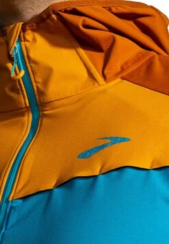 BROOKS High Point Waterproof Jacket - Regenjas - Pacific Hazelwood Ochre -BrooksRunner 79516ad1227a4c54975759c97dbea31c