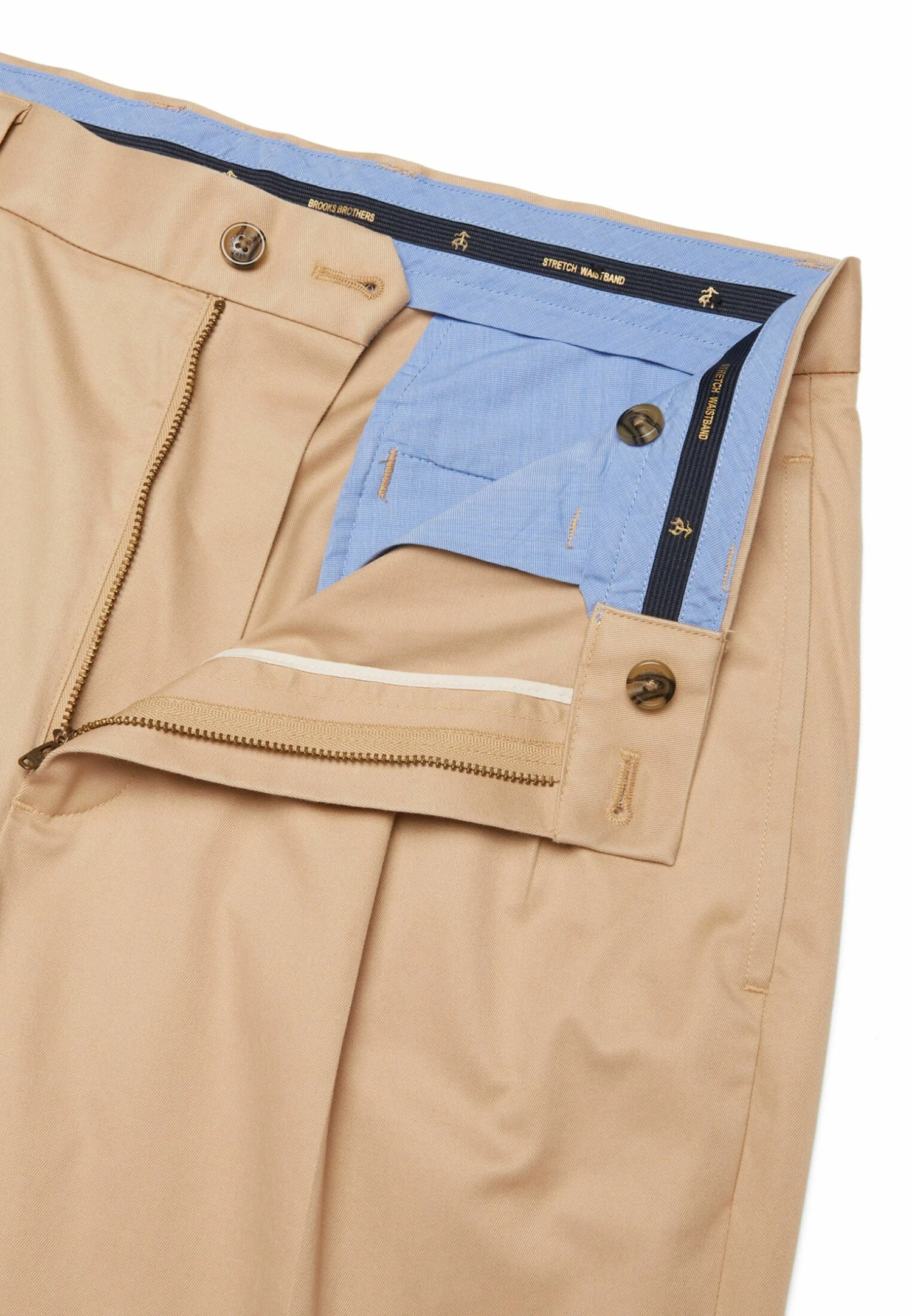 Stretch Pleat Front - Shorts - Dark Beige 4 Stretch Pleat Front - Shorts - Dark Beige - Afbeelding 2